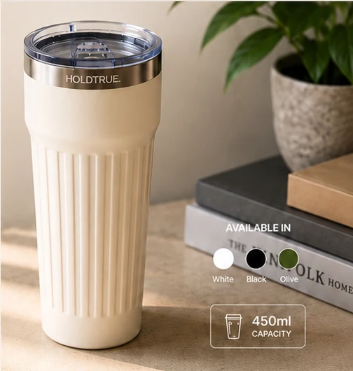 HoldTrue thermal mug in white